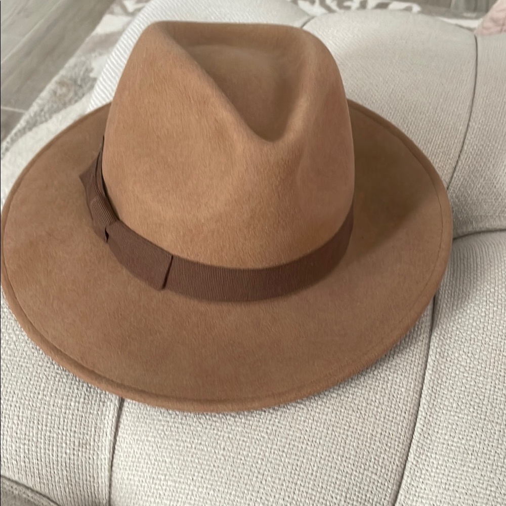 J. Crew Tan Fedora Hat - Picture 2 of 4